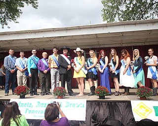 The 2017 Outstanding Youth group at the Youth Day Ceremony at the 171st Canfield Fair, Thursday, August 31, 2017, at the Canfield Fairgrounds in Canfield...(Nikos Frazier | The Vindicator)