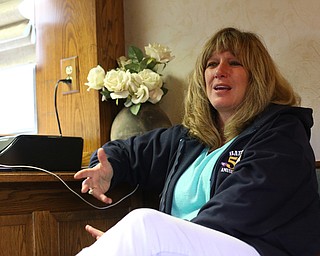 Kim Bates talks about her family's last year at the 171st Canfield Fair, Saturday, Sept. 2, 2017, at the Canfield Fairgrounds in Canfield...(Nikos Frazier | The Vindicator)