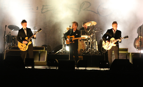 John Mellencamp performs during the Canfield Fair on Sunday night.  Dustin Livesay  |  The Vindicator  9/3/17  Canfield