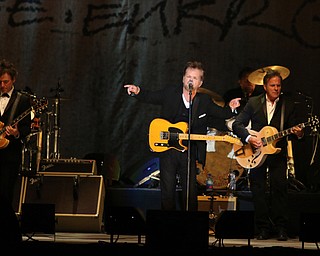 John Mellencamp performs during the Canfield Fair on Sunday night.  Dustin Livesay  |  The Vindicator  9/3/17  Canfield