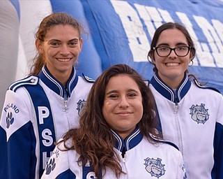 RACHEL MOWAD (front), REBEKAH THOMAS (back, left) and HAILEY SEMCHEE.