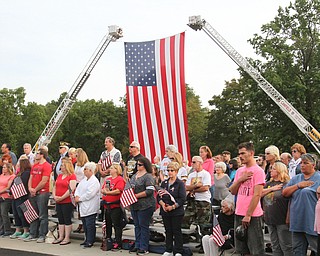 William D Lewis the Vindicator  Hundreds of people attended a 911 ceremony in Austintown 9-11-17.