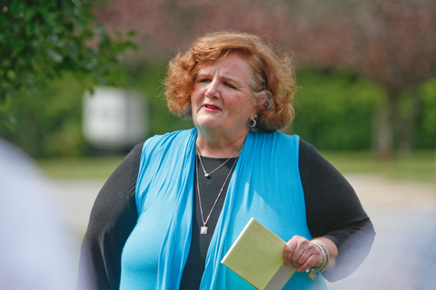     ROBERT K. YOSAY  | THE VINDICATOR..Post 472 and Neil Kennedy Recovery Centers joined forces to paint the flag pole and raise a new flag - with the date 9/11 - as a background Jeff Gulling and Gene Apgar with  Tri-State Marine Corps League #494  officially raised the new flag ..carolyn givens....-30-