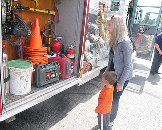 Neighbors | Zack Shively  .The local fire department brought a truck for the public to view at Poland United Methodist Church's Family Fun Carnival on Sept. 9. Becca Simon coordinated the event with close help from Pastor Ken Gifford.