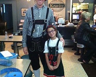 Above, from left, Liberty residents Auggie and Sophie Heschmeyer got into the spirit of their ancestors while celebrating Oktoberfest Youngstown in 2015.