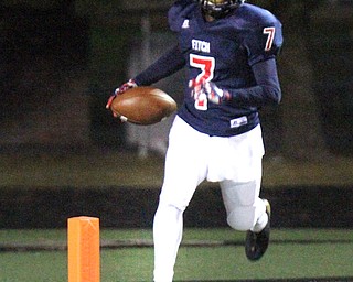 William D. Lewis The Vindicator Fitch's Ralph Fitzgerald(7) scores during 1rst half action 9-29-17 at Fitch.