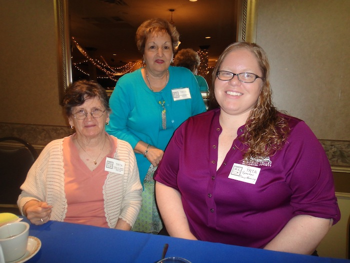 Trumbull County Retired Teachers group met recently for its bi-monthly meeting. The guest speaker was Traci Manning, curator of education at the Mahoning County Historical Society. The next TRTA meeting will be at noon Oct. 10 at Ciminero’s Banquet Centre, 123 N. Main St., Niles. State Sen. Joe Schiavoni will be the speaker. Members are encouraged to invite recent retirees to attend the TRTA luncheons. New members are encouraged to attend. Membership applications and luncheon reservations are available at www.trumbullrta.wixsite.com. To make a luncheon reservation, call 330-759-1305. The cost is $11.75 Above, from left, are Carol Pinney; Diana Bauman, TRTA president; and Manning.