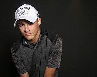 Jimmy Graham, a junior at Warren JFK, poses for a portrait, Monday, Oct. 9, 2017, at the Avalon Golf and Country Club in Howland. ..(Nikos Frazier | The Vindicator)..
