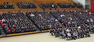 William D Lewis The vindicator  Thousands of police officers in YSU Beegley Center for Justin Leo 10292017 wdl funeral d.funeral service 10-29-17.