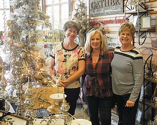 The Shop in the Gardens at Fellows Riverside Gardens, 123 McKinley Ave., will host its holiday open house from 10 a.m. to 5 p.m. Friday and Saturday and from noon to 5 p.m. Sunday.Shoppers will receive a 20 percent discount on all holiday merchandise. Friends of Fellows Riverside Gardens members are invited to attend a preview sale and cocktail party with live music from 5:30 to 8 p.m. Thursday. Complimentary wine, hors d’oeuvres and gift wrap will be provided. Memberships will be available to purchase at the door. Proceeds from the event will benefit Fellows Riverside Gardens. Above, from left, are Janet Yaniglos, Friends vice president; Jeanne Simeone, shop buyer; and Eileen Stankovich, shop manager.