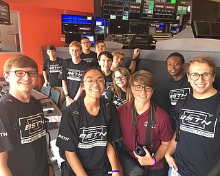 Neighbors | Submitted .BSTN students visited FirstEnergy Stadium. Pictured are, from left, teacher Chris Clones, Ethan Ngo, Matthew Welton, Sam Digiacomo; (back) Gavin Yi, Sam Holter, Kevin Chau, Charles Queen, Nick Geraci, Alex LaBerto, Megan Frye and Brandon Jackson.