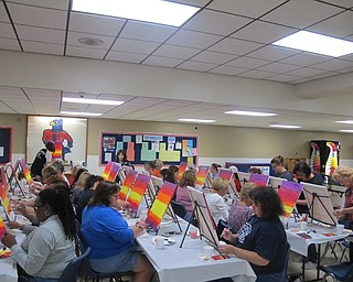 Neighbors | Zack Shively.Austintown Fitch's concert choir hosted a "Paint for a Cause" fundraising event on Oct. 5 with help from Wonderstruck Market. Community members got together to paint. The registration price, money from concessions and donations all went to the Fitch's Concert Choir's trip to New York to sing at Carnegie Hall and the VA New Jersey Health Care System, a Veterans Affairs health care system in Lyons, New Jersey.