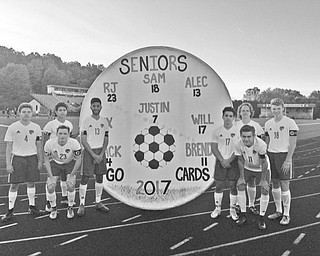 Neighbors | Abby Slanker.The eight Canfield High School boys soccer team seniors were honored during Senior Night on Oct. 3. Senior team members included Jack Villano, Justin Montazeri, Alec Simone, R.J. Thomas, Will Files, Alex Davison, Sam Accordino and Brendon Maurer.