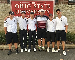 Neighbors | Submitted .Pictured at the Scarlet Course at Ohio State University are, from left, Cole Christman, Cade Kreps, Bobby Jonda, Coach Brian Terlesky Sr., Brian Terlesky Jr. and Bryan Kordupel.