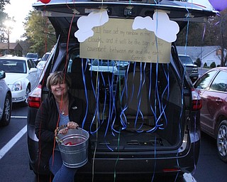Neighbors | Abby Slanker.Sara Deascentis, a member of Canfield Presbyterian Church, decorated her trunk with a Christian theme and passed out candy at the church’s annual Trunk or Treat on Oct. 25.