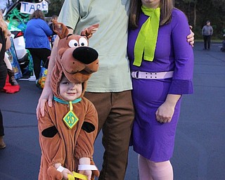 Neighbors | Abby Slanker.Canfield Presbyterian Church members Dave and Holly Edwards dressed as Shaggy and Daphne, while their daughter, Samantha, completed the ensemble dressed as Scooby Doo, to attend the church’s annual Trunk or Treat on Oct. 25.