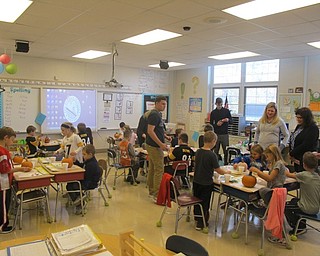 Neighbors | Zack Shively.Gina Chiaro's second grade class decorated pumpkins with help from the PTO. Every grade in Poland Union Elementary participated in the event. The event had almost 60 parents and 400 pumpkins.