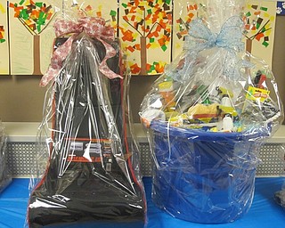 Neighbors | Zack Shively.Some prizes at Union's Holiday Shoppe on Nov. 4 from 9 a.m. to 4 p.m. will entertain, such as the gaming chair and Super NES Classic Edition basket on the left, and others serve a more practical purpose, such as the basket of cleaning materials on the right. One prize, the Family Fun Pack, includes Disney tickets, a 43 inch television and gift cards to local businesses.