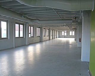     ROBERT K. YOSAY  | THE VINDICATOR..The original Vindicator building on the corner of Vindicator Square and Boardman St  has been renovated and opens for YBI...The third floor....-30-