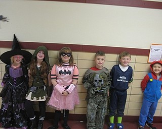 Neighbors | Zack Shively.Sharon Stitt's second-grade class at Stadium Drive Elementary dressed for its parade and room party. Pictured are, from left, Matilda Mausteller, Riley Savon, Skylar Kinney, Liam Schaper, Alek Rediak and Gabe Lawman.