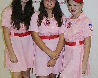 Neighbors | Abby Slanker.A trio of Canfield Village Middle School sixth-graders dressed as ballplayers from the movie “A League of Their Own” for the school’s annual Halloween dress up day on Oct. 31.