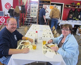 Neighbors | Zack Shively.Members of the community came together to eat breakfast at Poland's fire station on South Main Street. Fire Prevention Officer Bill O'Hara talked about how the event demonstrates the fellowship between the fire department and the community.
