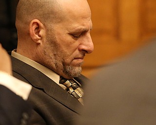 Nasser Hamad listens to Judge Ronald Rice inform the jury they will be sequestered overnight before reconvening tomorrow to come to an agreement on the sentencing of Hamad's aggravated murder trial, Tuesday, Nov. 7, 2017, at Trumbull County Court House in Warren...(Nikos Frazier | The Vindicator)
