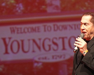 William D. Lewis The Vindicator Roy Firestone, former ESPN sports personality, performed his multimedia program at Packard Music Hall in Warren 11-9-17. The former broadcaster combines music, sports and local flavor in his performance.