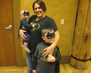 Neighbors | Zack Shively.Boardman Park hosted a Mom and Son Date Knight event on Nov. 8 and 9. The children dressed as superheros and some parents dressed up as well. Pictured are, from left, Ryder, Andrea and Trevor Ridzon.