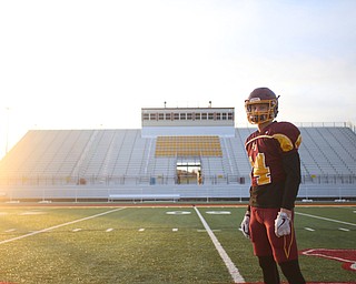 Aniello Buzzacco (14) poses for a photo during a post-season practice, Tuesday, Nov. 21, 2017, at South Range High School in Canfield...(Nikos Frazier | The Vindicator)