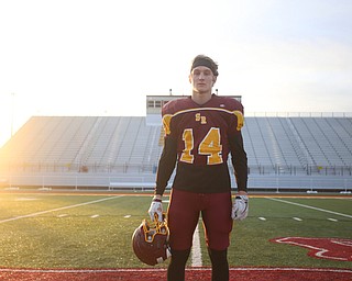 Aniello Buzzacco (14) poses for a photo during a post-season practice, Tuesday, Nov. 21, 2017, at South Range High School in Canfield...(Nikos Frazier | The Vindicator)