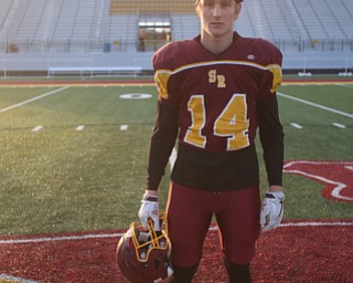 Aniello Buzzacco (14) poses for a photo during a post-season practice, Tuesday, Nov. 21, 2017, at South Range High School in Canfield...(Nikos Frazier | The Vindicator)