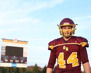 Peyton Remish (44) poses for a photo during a post-season practice, Tuesday, Nov. 21, 2017, at South Range High School in Canfield...(Nikos Frazier | The Vindicator)