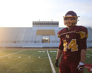 Peyton Remish (44) poses for a photo during a post-season practice, Tuesday, Nov. 21, 2017, at South Range High School in Canfield...(Nikos Frazier | The Vindicator)
