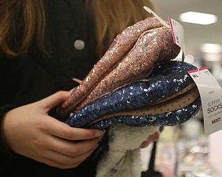 Sophia Sainato(14) of Poland talks about her shopping habits during Black Friday shopping, Thursday, Nov. 23, 2017, at JCPenney in Southern Park Mall in Boardman...(Nikos Frazier | The Vindicator)