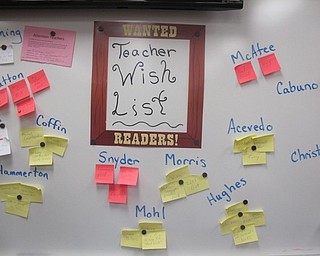 Neighbors | Zack Shively.West Boulevard Elementary School also set up a "Teacher Wish List" where the teachers chose three books they wanted for their room library. Parents and students could use the list to buy a present for their favorite teacher.