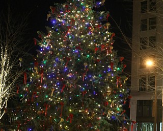 The Tree during the annual Youngstown Christmas Parade and Tree lighting, Friday, Dec. 1, 2017, in downtown Youngstown...(Nikos Frazier | The Vindicator)