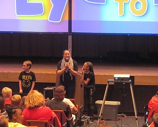 Neighbors | Zack Shively.Olivia Lee of Camfel Productions asked two volunteers about some of their favorite things. This showed the students similar interests and their differences. They celebrated both the similarites and differences.