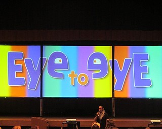 Neighbors | Zack Shively.Olivia Lee and Candace Hutchson of Camfel Productions came to the auditorium at Fitch High School to give an anti-bullying presentation called "Eye to Eye." The talk focused on talking with people and having empathy for others.