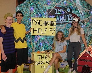Neighbors | Abby Slanker.Canfield High School juniors dressed as characters from “The Peanuts” for the school’s annual Halloween celebration, with, from left, Evan Skripac as Schroeder, Dante Flak as Charlie Brown, Britney Young as Sally and Lindsay Wills as Snoopy.