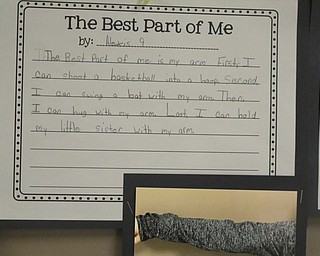 Neighbors | Zack Shively.The second grade students at Poland Union Elementary did a project called "The Best Part of Me" throughout the month of October. The assignment asked the students to write about their favorite body part. The students had to come up with four reasons why they chose the body part they did.