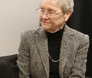The Vindicator Publisher Mrs. Jagnow at the grand opening of the new Youngstown Business Incubator building, Monday, Dec. 11, 2017, in Youngstown...(Nikos Frazier | The Vindicator)