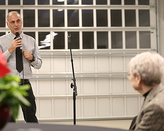 XJet's Avi Cohen speaks at the grand opening of the new Youngstown Business Incubator building, Monday, Dec. 11, 2017, in Youngstown...(Nikos Frazier | The Vindicator)