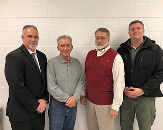 The Struthers School Foundation for Academic Excellence has announced its 2017-18 officers. Above, from left, are Dave Howard, treasurer; Dan Mamula, president; Drew Hirt, vice-president; and Mike Cox, secretary. The foundation has funded more than $40,000, over the past two years, in new student educational opportunities. Examples are an entrepreneurship program for grades 7 to 12; a media arts program for the high school that included the re-opening of the on-site radio broadcasting station; and a robotics program at the high school that includes participation in competitions.
