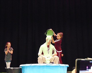Neighbors | Submitted.The Stadium Drive Elementary School students surpassed the goal set by the school PTA. To celebrate, the school had an assembly in which they slimed Prinicpal Michael Zoccali.