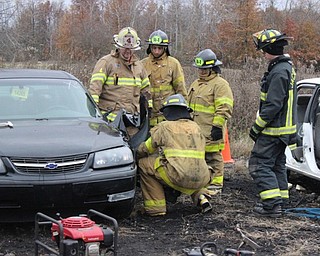 Neighbors | Abby Slanker.A Mahoning County Career and Technical Center Public Safety Program instructor showed seniors in the program the correct way to use the Jaws of Life.