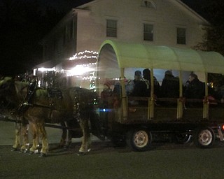 Neighbors | Zack Shively.The Lighting of the Village event began at Poland Town Hall at 4:30 p.m. The event started with horse drawn carriage rides sponsored by the Poland Rotary and The Inn at Poland Way.