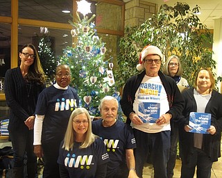 Neighbors | Zack Shively.Meals on Wheels of the Mahoning Valley celebrated their volunteers by placing heart-shaped pictures of them on their tree during Mill Creek's D.D. and Velma Davis Education & Visitor Center's winter celebration. Pictured are, from left, Courtney Smith, Patricia Clinkscales, Chris Downie, Ralph Bevilacqua, John Cisine, Kathy Esseniyi and Kim Parisi.