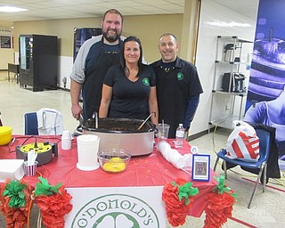 Neighbors | Zack Shively.Austintown Fitch High School had a Chili Cook-Off in the school's cafeteria on Nov. 12. The event featured chili from 12 parents, four restaurants and a caterer. Pictured is one of the restaurants that participated in the event, O'Donald's Irish Pub and Grill.