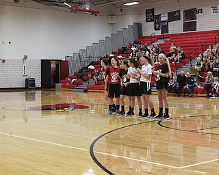 Neighbors | Abby Slanker.The Canfield seventh-grade girls basketball team was introduced at the annual Meet the Team Rally at Canfield High School on Nov. 16.